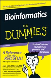 Book cover: Bioinformatics For Dummies, by Jean-Michel Claverie (preview)