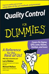 Book cover: Quality Control for Dummies, by Larry Webber (preview)
