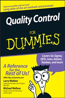Book cover: Quality Control for Dummies, by Larry Webber (preview)