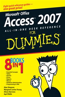 Book cover: Microsoft Office Access 2007 All-in-One Desk Reference For Dummies, by Alan Simpson (preview)