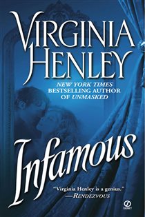 Book cover: Infamous (Book 2 of Medieval DeWarenne Trilogy) by Virginia Henley (preview)