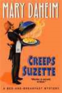 Book cover: Creeps Suzette (Book 15 of Bed-and-Breakfast Mysteries) by Mary Daheim (preview)