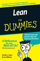 Book cover: Lean For Dummies, by Natalie J. Sayer (preview)
