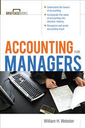 Book cover: Accounting for Managers, by William Webster (preview)