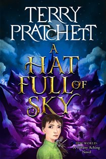 Book cover: A Hat Full of Sky (Book 2 of Tiffany Aching) by Terry Pratchett (preview)
