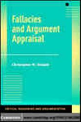 Book cover: Fallacies and Argument Appraisal, by Christopher W. Tindale (preview)