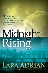 Book cover: Midnight Rising (Book 4 of Midnight Breed) by Lara Adrian (preview)