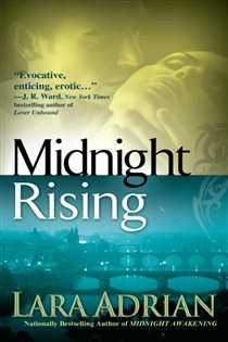 Book cover: Midnight Rising (Book 4 of Midnight Breed) by Lara Adrian (preview)