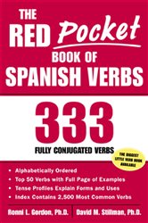 Book cover: The Red Pocket Book of Spanish Verbs, by Ronni L. Gordon (preview)