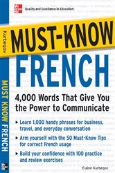 Book cover: Must-Know French, by Eliane Kurbegov (preview)