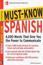 Book cover: Must-Know Spanish, by Gilda Nissenberg (preview)