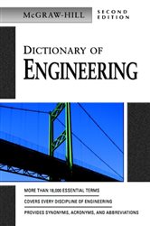 Book cover: Dictionary of Engineering, by McGraw Hill (preview)