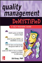 Book cover: Quality Management Demystified, by Sid Kemp (preview)