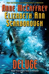 Book cover: Deluge (Book 3 of Twins of Petaybee) by Anne McCaffrey (preview)