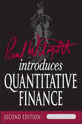 Book cover: Paul Wilmott Introduces Quantitative Finance, by Paul Wilmott (preview)