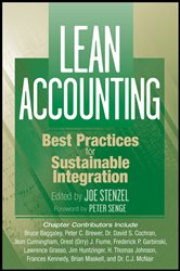 Book cover: Lean Accounting, edited by Joe Stenzel (preview)