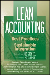 Book cover: Lean Accounting, edited by Joe Stenzel (preview)
