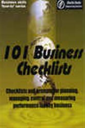 Book cover: 101 BUSINESS CHECKLIST, by Rodney Overton (preview)