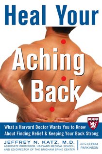 Book cover: Heal Your Aching Back, by Jeffrey N. Katz (preview)