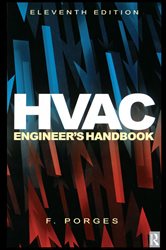 Book cover: HVAC Engineer's Handbook, by F. Porges (preview)
