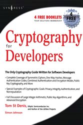 Book cover: Cryptography for Developers, by Tom St Denis (preview)
