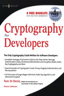 Book cover: Cryptography for Developers, by Tom St Denis (preview)