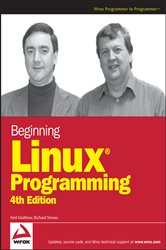 Book cover: Beginning Linux Programming, by Neil Matthew (preview)