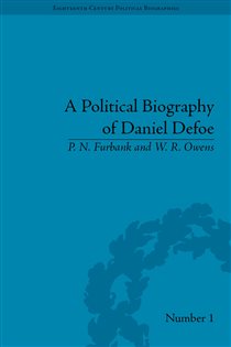 Book cover: A Political Biography of Daniel Defoe, by P N Furbank (preview)