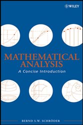 Book cover: Mathematical Analysis, by Bernd S. W. Schröder (preview)