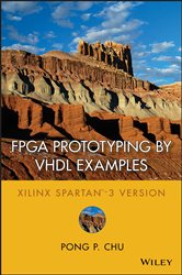 Book cover: FPGA Prototyping by VHDL Examples, by Pong P. Chu (preview)