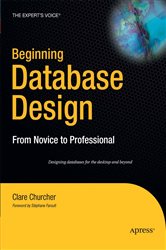 Book cover: Beginning Database Design, by Clare Churcher (preview)
