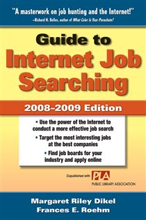Book cover: Guide to Internet Job Searching 2008-2009, by Margaret Riley Dikel (preview)