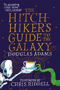 Book cover: The Hitchhiker's Guide to the Galaxy: The Illustrated Edition (Book 1 of Hitchhiker's Guide to the Galaxy) by Douglas Adams (preview)
