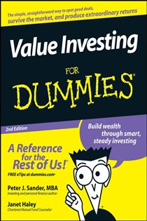 Book cover: Value Investing For Dummies, by Peter J. Sander (preview)