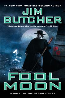 Book cover: Fool Moon (Book 2 of Dresden Files) by Jim Butcher (preview)