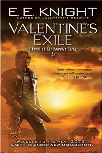 Book cover: Valentine's Exile (Book 5 of Vampire Earth) by E.E. Knight (preview)