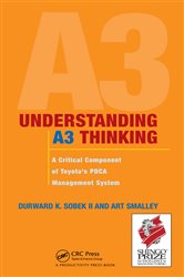 Book cover: Understanding A3 Thinking, by Durward K. Sobek II. (preview)