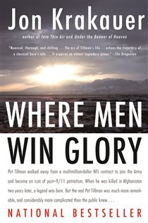Book cover: Where Men Win Glory, by Jon Krakauer (preview)