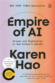 Book cover: Empire of AI, by Karen Hao (preview)