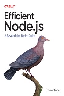Book cover: Efficient Node.js, by Samer Buna (preview)
