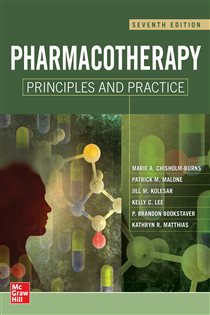 Book cover: Pharmacotherapy Principles and Practice, Seventh Edition, by Marie A. Chisholm-Burns (preview)