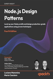 Book cover: Node.js Design Patterns, by Luciano Mammino (preview)