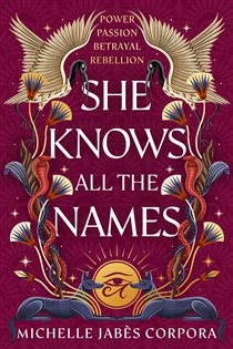 Book cover: She Knows All the Names, by Michelle Jabès Corpora (preview)
