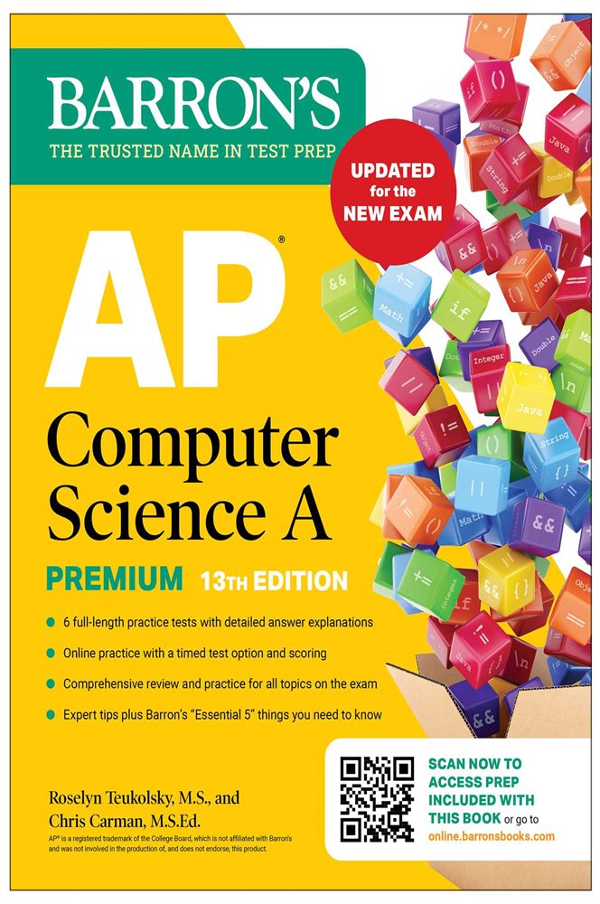 AP Computer Science A Premium, 13th Edition: Prep Book with 6 Practice ...