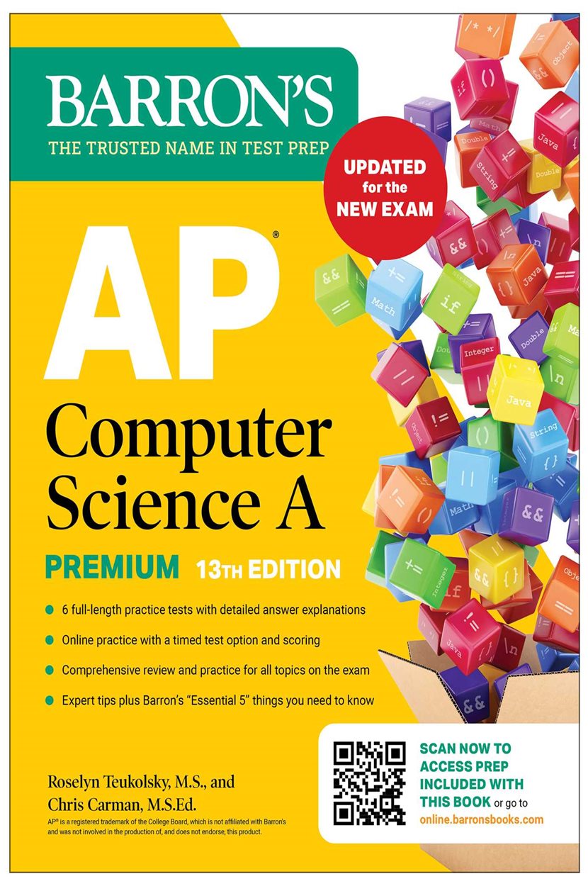 AP Computer Science A Premium, 13th Edition: Prep Book with 6 Practice ...
