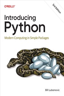 Book cover: Introducing Python, by Bill Lubanovic (preview)