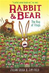 Book cover: The Bog of Frogs (Book 7 of Rabbit and Bear) by Julian Gough (preview)