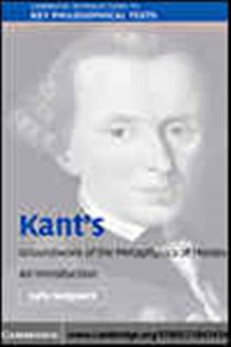 Book cover: Kant's Groundwork of the Metaphysics of Morals, by Sally Sedgwick (preview)