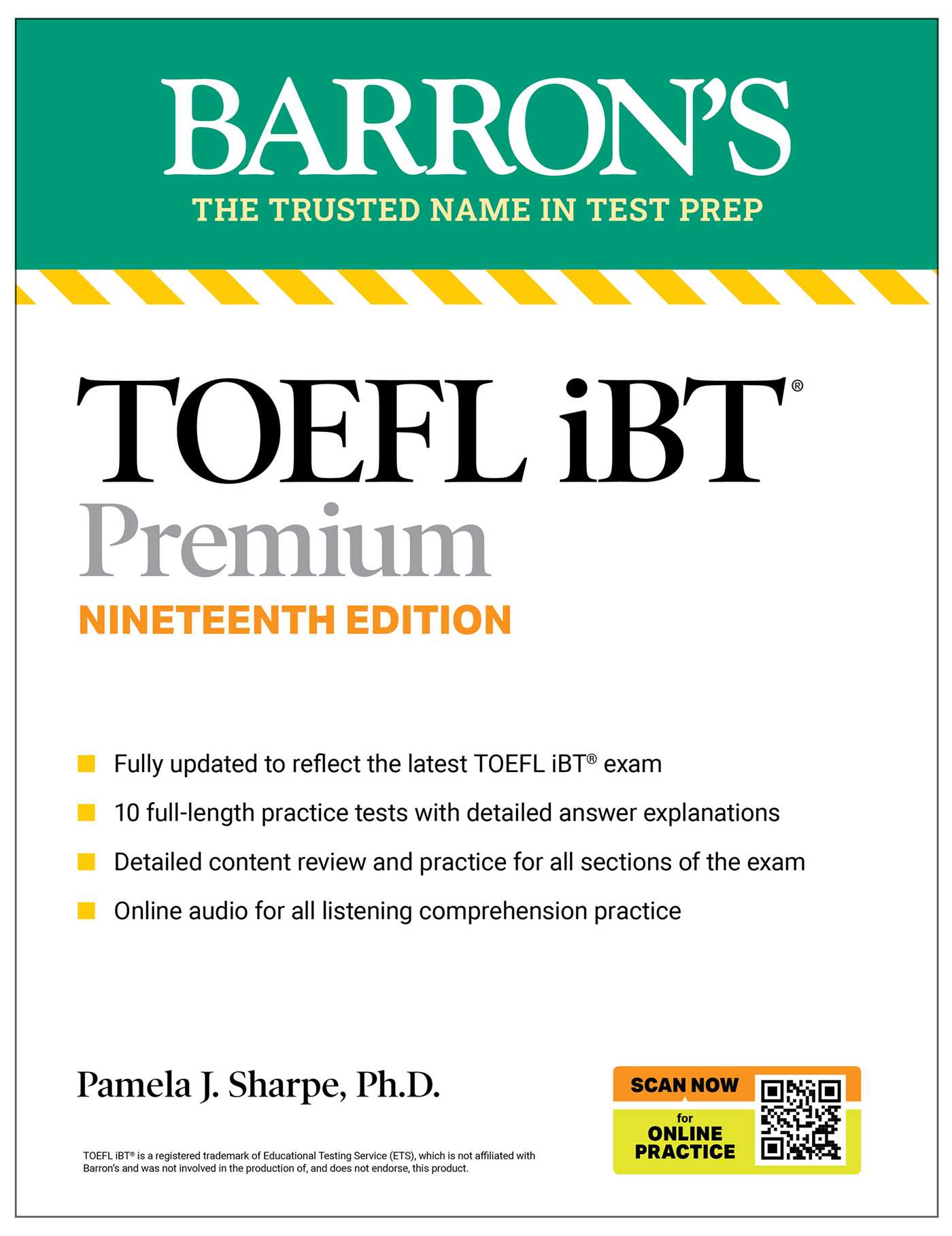 【割引中✨】TOEFL iBT 3冊セット (Barron's) TOEFL, iBT Premium, Nineteenth Edition: Prep Book with 10 Practice