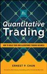 Book cover: Quantitative Trading, by Ernest P. Chan